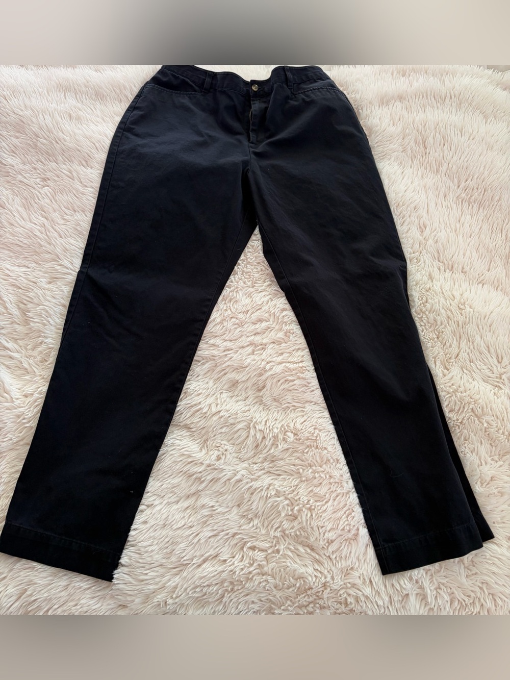 Christopher & Banks Black Straight-Leg Pants - Picture 1 of 3